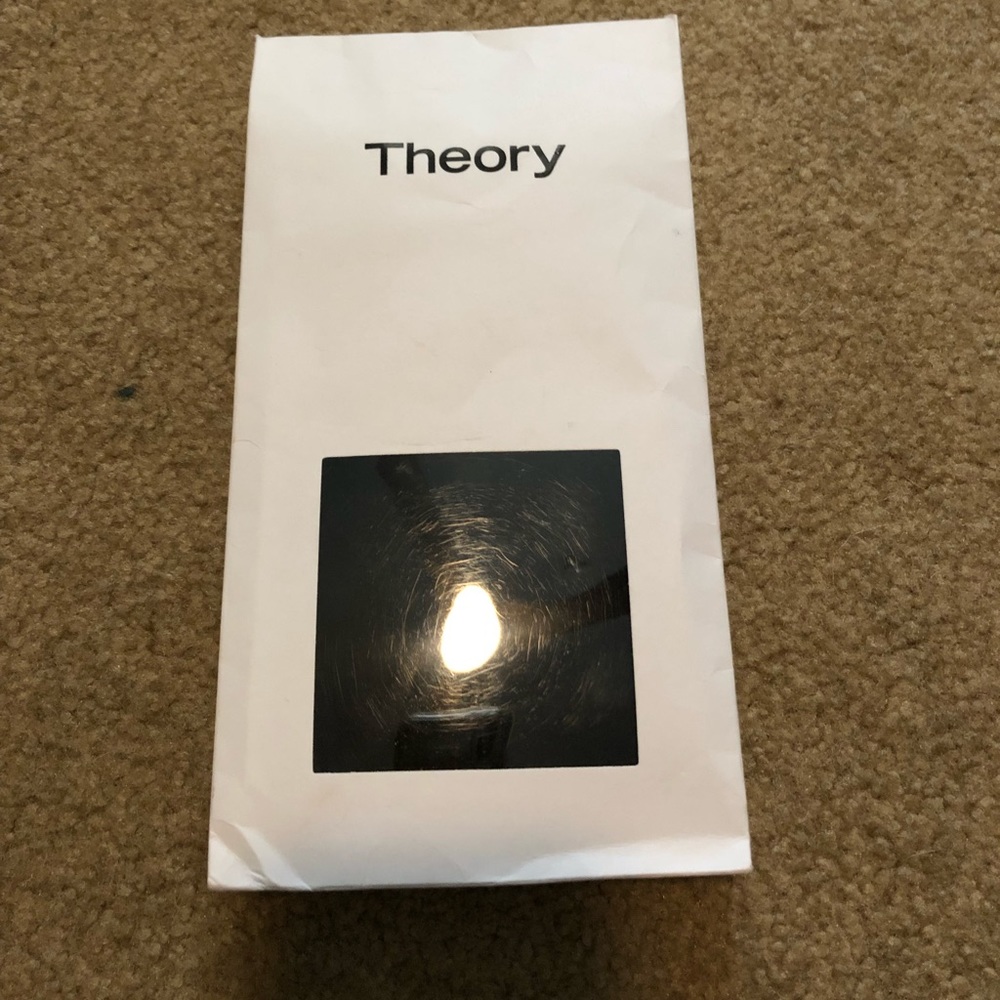Theory P/Sm Black Ribbed stockings